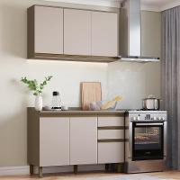 Cozinha Modulada Connect 2 Peças Com Aéreo E Balcão 120cm Duna/cristal - Móveis Henn Duna/cristal - 2