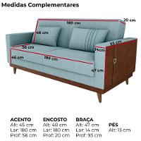 Sofa Cama 2 Lugares 203 Cm Esther Boucle Corino Whisk Milani Store Azul