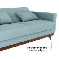 Sofa Cama 2 Lugares 203 Cm Esther Boucle Corino Whisk Milani Store Azul - 7