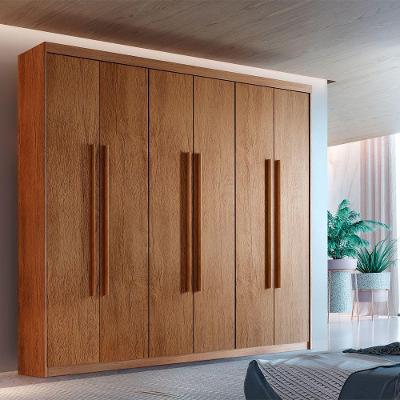 Guarda Roupa Casal Heros 6 Portas 2 Gavetas Imbuia MDF