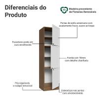 Paneleiro 60 Cm 3 Portas Vik Madesa Rustic/branco - 3