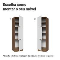 Paneleiro 60 Cm 3 Portas Vik Madesa Rustic/branco