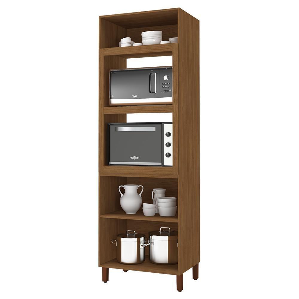 Torre Quente Monza 70cm 2 Fornos 3 Portas Freijó-chumbo Indékes Freijó-chumbo - 2