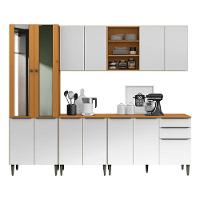 Cozinha Modulada Luana Composição 2 Cinamomo Branco - Aramóveis - 1