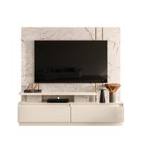 Combo Home + Painel Para Tv 60 Polegadas New Apolo - 7 Decor Calacata E Off White - 1