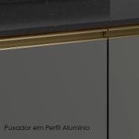 Armario Aereo Vidro Balcao 2p 80cm Mdf Kali Nicioli Carvalho Toq Chumbo - 6