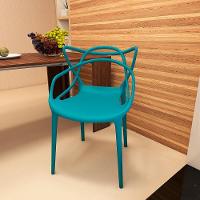 Kit 14 Cadeiras De Jantar Allegra Design Empilhável - Turquesa - 2