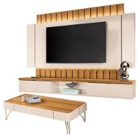 Home Suspenso Illusion 2.2 E Mesa De Centro Cadenza Cinamomo Off White - Hb Móveis - 1