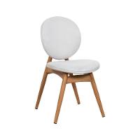 Kit 8 Cadeiras De Jantar Lotus Estrutura Aço Carbono Laminado Natural Com Estofado Linho Cru - 6