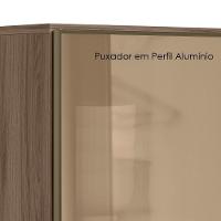 Armario Aereo Vidro Balcao 4g 40 Cm Mdf Kali Nicioli Carvalho Toq Off White Cetim - 6