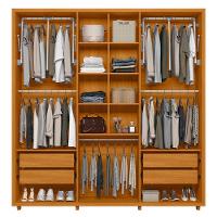 Guarda-roupa Casal Portinari Ripado 6 Portas 4 Gavetas - 7 Decor Cinamomo E Off White - 3