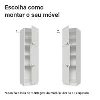 Paneleiro 60 Cm 3 Portas Vik Madesa Branco