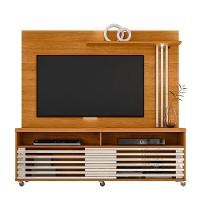 Combo Painel De Tv 60 Polegadas + Rack Frizz - 7 Decor Cinamomo E Off White - 1