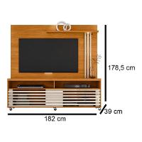 Combo Painel De Tv 60 Polegadas + Rack Frizz - 7 Decor Cinamomo E Off White - 3
