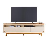 Aparador Bancada Para Sala Selene - 7 Decor Cinamomo E Off White - 1