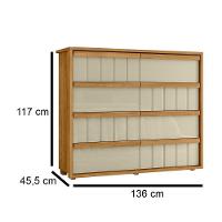 Cômoda Tarsila 100% Mdf Ripado 8 Gavetas - 7 Decor Cumaru E Opala - 3