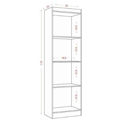 Cômoda Sapateira e Armário Multiuso Milão 2014145 New 2000192 5 Gavetas MDF Off White