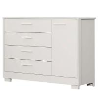 Cômoda Infantil Zaki Com Porta Branco Acetinado - Reller - 1