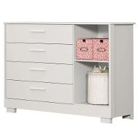 Cômoda Infantil Zaki Com Porta Branco Acetinado - Reller - 2