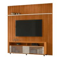 Combo Painel De Tv 60 Polegadas + Rack Frizz New Prestige - 7 Decor Cinamomo E Off White - 1