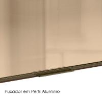 Armario Aereo Vidro Balcao 2p 80cm Mdf Kali Nicioli Carvalho Toq Bianco Toq - 5