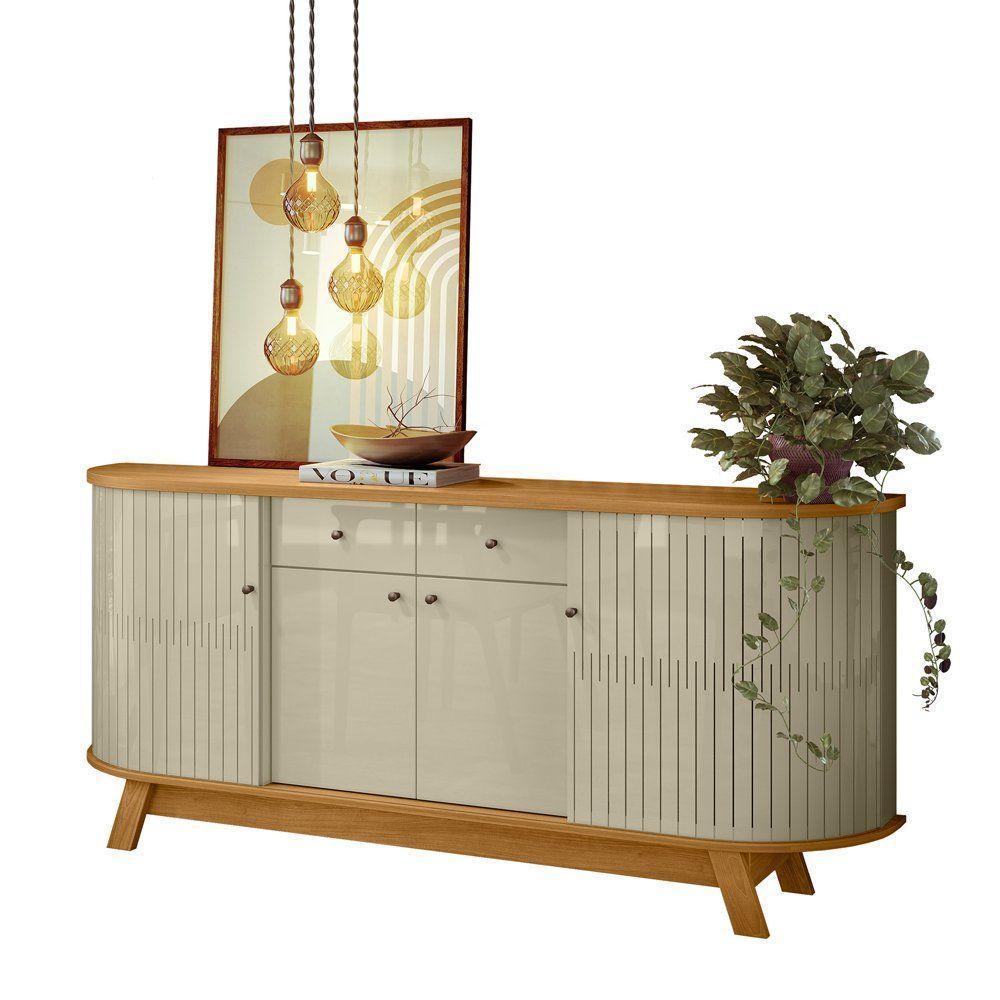 Buffet Aparador Para Sala Mônaco - 7 Decor Cumaru E Opala - 1