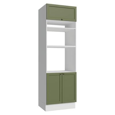 Torre Quente 70 Cm 3 Portas Vik Madesa Branco/verde