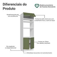 Torre Quente 70 Cm 3 Portas Vik Madesa Branco/verde - 3