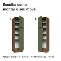 Paneleiro 60 Cm 3 Portas Vik Madesa Rustic/verde - 5