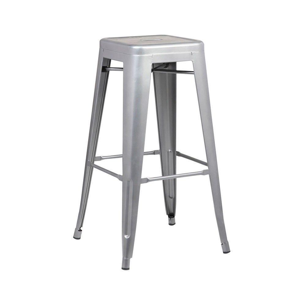 Banqueta Tolix Alta Cinza - 1