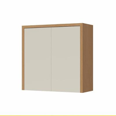 Armario Aéreo Condessa 2 Portas 80cm 100% MDF CRV-CRG Nesher Carvalho/Greige