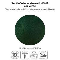 Sofa Cama 2 Lugares 185 Cm Duda Veludo Maserati Milani Store Verde - 5