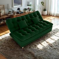 Sofa Cama 2 Lugares 185 Cm Duda Veludo Maserati Milani Store Verde - 8