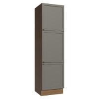 Paneleiro 60 Cm 3 Portas Vik Madesa Rustic/cinza - 1