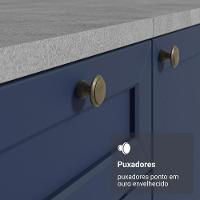 Paneleiro 60 Cm 3 Portas Vik Madesa Branco/azul - 7