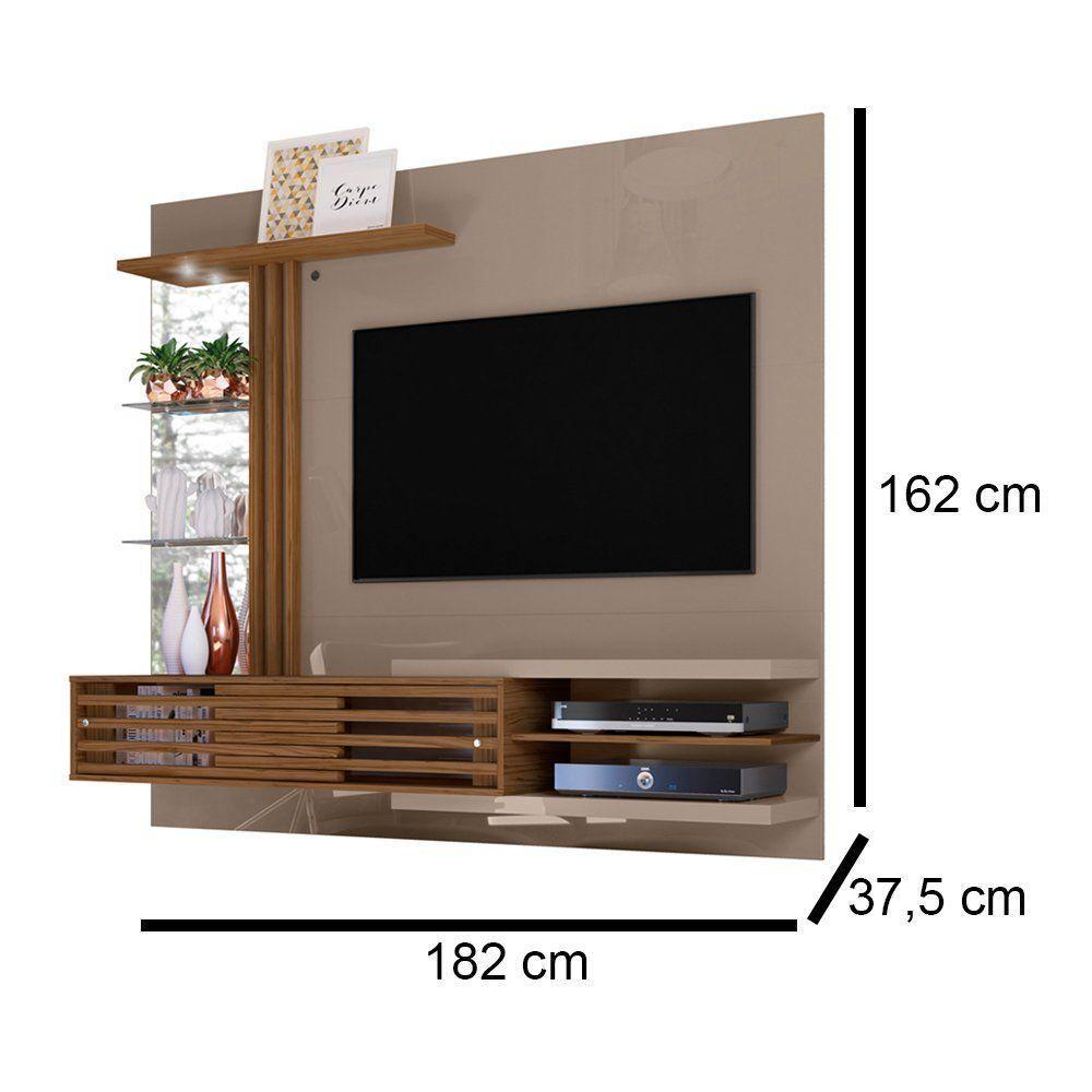 Painel Bancada Suspensa Para Tv 60 Polegadas Frizz Supreme - 7 Decor Fendi E Naturale - 3