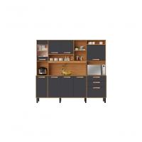 Cozinha Compacta 8 Portas 3 Gavetas 7 Nichos Nápoles Itatiaia Cinamomo-grafite - 1