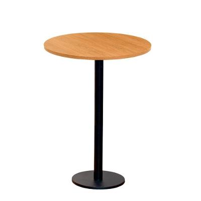 Mesa Pisa Beta Bistrô Fratini 107,50cm (a) Disco Redondo Preto Tampo Mdp Redondo Samba 80cm (l)
