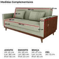 Sofa Cama 2 Lugares 203 Cm Esther Boucle Corino Whisk Milani Store Oliva