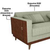 Sofa Cama 2 Lugares 203 Cm Esther Boucle Corino Whisk Milani Store Oliva - 5