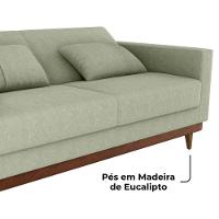 Sofa Cama 2 Lugares 203 Cm Esther Boucle Corino Whisk Milani Store Oliva - 6