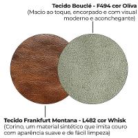 Sofa Cama 2 Lugares 203 Cm Esther Boucle Corino Whisk Milani Store Oliva - 8