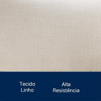 Conjunto 2 Cadeiras Lavínia Linho Bege/aço Champanhe - Salaone Linho Bege/aço Champanhe - 7
