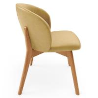 Kit 04 Cadeiras De Jantar E Estar Living Estofada Mia L02 Couríssimo Fendi - Lyam Decor - 6