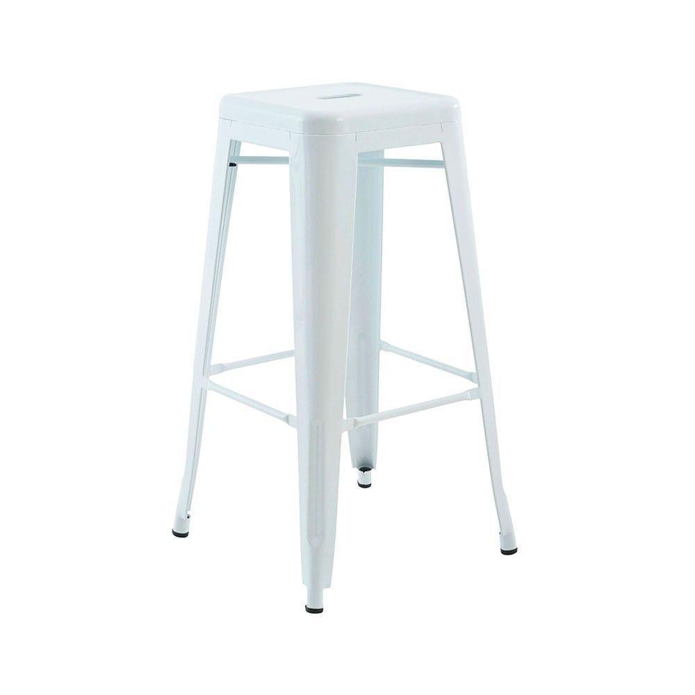 Banqueta Tolix Alta Branca - 1