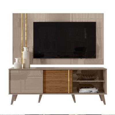 Combo Painel De Tv 60 Polegadas + Rack Cronos - 7 Decor Fendi E Naturale