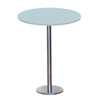 Mesa Pisa Beta Bistrô Fratini 107,50cm (a) Disco Redondo Inox Tampo Mdp Redondo Cinza 80cm (l) - 1