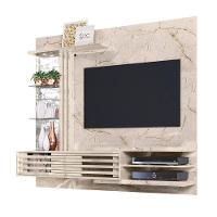 Painel Bancada Suspensa Para Tv 60 Polegadas Frizz Supreme - 7 Decor Calacata E Off White - 1