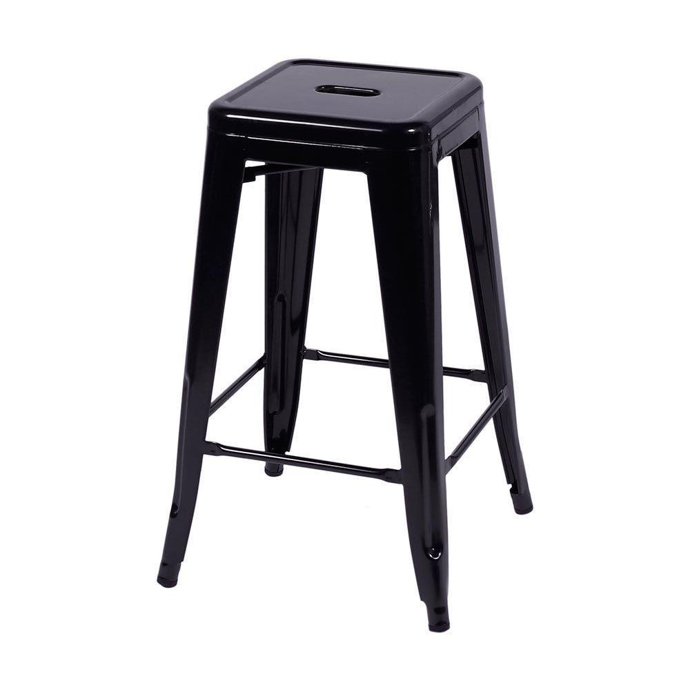 Banqueta Tolix Alta Preta - 1