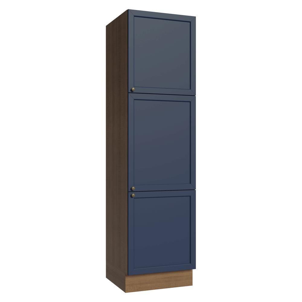 Paneleiro 60 Cm 3 Portas Vik Madesa Rustic/azul - 1